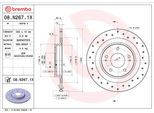 Brembo 08.N267.1X - Disco Freno Oe 1609901080 Per 4008, C4 Aircross