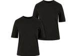 Urban Classics TB6123A | Ladies Classy Tee 2-Pack Ladies T-Shirts - Colore: Nero+Nero - Taglia: Xs