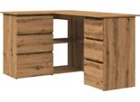 Vidaxl Scrivania Ad Angolo In Rovere Artisan 145X100X76 Cm Materiale A Base Di Legno