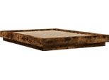 Vidaxl Struttura Letto In Rovere Affumicato 135X190 Cm Materiale A Base Di Legno