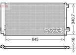 Denso DCN06020 - Oe 51944287 Condensatore Aria Condizionata Con Essiccatore Per 500X (334), Renegade