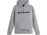 Alpinestars Linear Wordmark V3 Felpa Con Cappuccio, Grigio, M