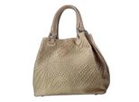 Toscanto Borsa In Pelle Borsa A Tracolla Taupe Beige Marrone OTT163HN