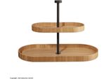 Asa Etagere 2-Stufig, Oval Wood