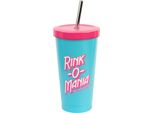 Grupo Erik Stranger Things Rink-O-Mania Cannuccia Di Vetro 550Ml Rosa Rosa Taglia Unica