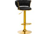 4Rico Bar Hocker Qs-B313A Velluto Nero