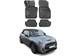 2014-2024 Mini Cabrio F55 F56 F57 Tappetini Tpe Nero 4 Pz