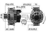 Era 210525A - Alternatore Oe 06B 903 016 Aa Per A4 (8E), A4 (8H), A6 (4F), Tt (8J), A3 (8P), A4 (8D), A6 (4B), Alhambra (710, 711), Altea (5P), Exeo (3R), Leon (1P1), Toledo Iii (5P2), Octavia Ii (1Z), Superb Ii (3T), Yeti (5L), Golf Vi, Jetta Iv, Maggiolino (5C), Cc (358), Eos (1F), Passat (365, 362), Passat (3B), Passat (3C), Tiguan (5N), Passat Cc (357), Scirocco, Sharan (7N)