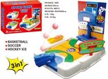Buzz - Mini Gioco - Mini Gioco Da Tavolo - Gioco Sportivo - Gioco 3 In 1 - Gioco Da Pub - Basket - Calcio - Hockey Su Ghiaccio - Giocattolo - Tabellone - Sport