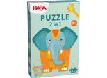 12 Pezzi Puzzle Per Bambini Haba 2 In 1 Elefante 2011068001