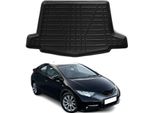 Vaschetta Portabagagli Per Honda Civic Ix 2012-2016 Hatchback In Gomma Tpe
