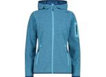 Donna Giacca In Pile Fix Hood Topazio-Blu Inchiostro (12LU) 36