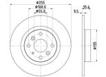 Hella 8DD 355 134-831 - Oe N24326251 Disco Freno Per MX-5 Iv (Nd)