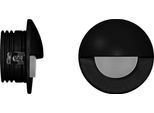 Ilo - Luce Da Incasso Segnapasso Led Beneito & Faure - 2W, Luce Calda 3000K, 120° - Applique Da Incasso Circolare Nera