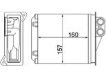 Mahle Ah 168 000S - Oe 2E0819017D Scambiatore Di Calore, Riscaldatore Per Sprinter (W906), Crafter (2E), Crafter (2F)