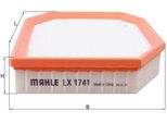 Mahle Lx 1741 - Filtro Aria Oe 13717590597 Per Serie 5 (F10), Serie 5 (F11), Serie 7 (F01)