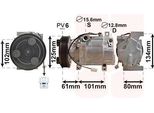 Van Wezel 2700K207 H12A1 Compressore Climatizzatore Pag 46 R134A Per Mazda 3 (Bk) 3 Berlina (Bk)