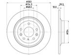 Hella 8DD 355 133-481 - Oe DGJ626251 Disco Freno Per CX-30 (Dm)
