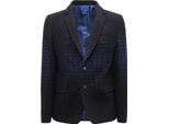O2698 Giacca Uomo Italians Gentlemen Man Heavy Jacket Black/Blue