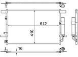 Mahle Ac 557 000S - Condensatore Aria Condizionata Oe 6455FA Con Essiccatore Per C-Crosser (Vu, Vv), C4 Aircross, 4007 (Vu, Vv), 4008