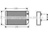 Prasco OL6314 - Oe 09118440 Scambiatore Di Calore, Riscaldatore Per Vectra B (J96)