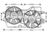 Prasco CR7502 - Ventola Radiatore Oe 24682593 Per Voyager Iii (Gs)