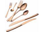 Berlinger Haus Rose Gold BH-3087 Set Di Posate Da 42 Pezzi Per 6 Persone, Oro Rosa Lucido