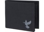 Oxmox Portafoglio New Cryptan Rfid Protect QuerscheinböRse Freedom Pigeon Print Grey Black Nero