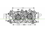 Prasco FT909F008 - Ventola Radiatore Oe 51755591 Per Doblo