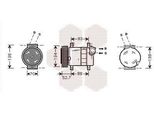 Van Wezel 1700K088 - Compressore Aria Condizionata Oe 46811244 Per 147 (937), 156 (932), Stilo, Bravo
