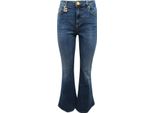 O4592 Jeans A Zampa Donna Gaelle Woman Denim Trousers