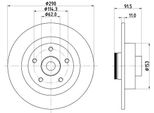 Hella 8DD 355 133-651 - Oe 432027306R Disco Freno Per Espace V (Jr)