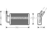 Prasco FDA6215 - Oe 1092721 Scambiatore Di Calore, Riscaldatore Per Transit Tourneo