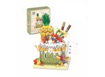 Coil Blocchi A Forma Di Torta, Set Di Blocchi Da Costruzione, Blocchi Da Gioco, Set Da Costruzione, Fai Da Te Creativo, Reato, Blocchi Compatibili, Torta All'ananas, 393 Pezzi.