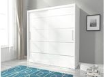 Armadio Scorrevole 180 Cm Bianco - Moderno, Piano In Laminato, Pratico