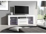 Tavolino Per Tv Hord - Bianco / Bianco Lucido