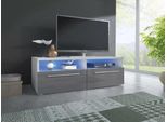 Tavolino Per Tv Landa - Bianco / Grigio