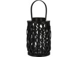 Lanterna A Candela 30 Cm In Salice Nero KO-438900080