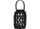 Lanterna A Candela 25 Cm In Salice Nero KO-438900070