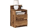 Maison Exclusive - Comodini 2 Pz. Con 2 Cassetti Effetto Legno Antico 40X33X60 Cm
