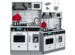 Cucina Da Gioco Coil, Cucina Per Bambini, Cucina In Legno Per Bambini, Set Cucina In Legno, Luce, Suono, Accessori, Bianco