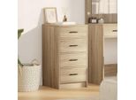 Maison Exclusive - Credenza Sonoma In Rovere 40 X 41 X 75 Cm Materiale Ligneo