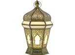 Orientale Decorativo Porta Tea Light Lanterna Luce Del Vento Lamin Bianco