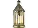 Lanterna Decorativa Orientale Porta Tea Light Lilaf Bianco