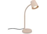 Briloner Skriva Lampada Da Tavolo, Orientabile, Interruttore A Cavo, Attacco GU10, Max. 9 W, Beige, Ø13 X 38,5 Cm