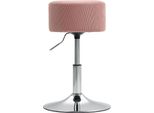 Homcom Sgabello Da Bar, Sgabello Da Bar Imbottito Con Struttura In Metallo, Look Corda, Sedia Da Cucina Regolabile In Altezza Con Poggiapiedi Sgabello Da Bancone Girevole A 360° Per Cucina, Soggiorno, Sala Da Pranzo Rosa