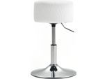 Homcom Sgabello Da Bar, Sgabello Da Bar Imbottito Con Struttura In Metallo, Look Corda, Sedia Da Cucina Regolabile In Altezza Con Poggiapiedi Sgabello Da Banco Girevole A 360° Per Cucina, Soggiorno, Sala Da Pranzo Bianco