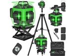 Livellatrice Laser Autolivellante A 360°, 4D 16 Linee, Incluso Set Treppiede, Set Treppiede 1M