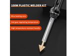 Kit Di Saldatura In Plastica 100W, Saldatore 2 In 1 E Pistola Saldatore, Pistola Di Controllo Della Temperatura A 3 Velocità Per Paraurti Kayak Riparazione Rilavorazione Strumento Di Riscaldamento Elettrico