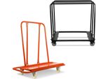 Carrello Per Pannelli Jayseuw Fino A 680 Kg Con 4 Ruote Universali, Carrello Per Pannelli Per Il Trasporto Di Pannelli In Cartongesso, Legno E Cartongesso, Finestre E Molto Altro